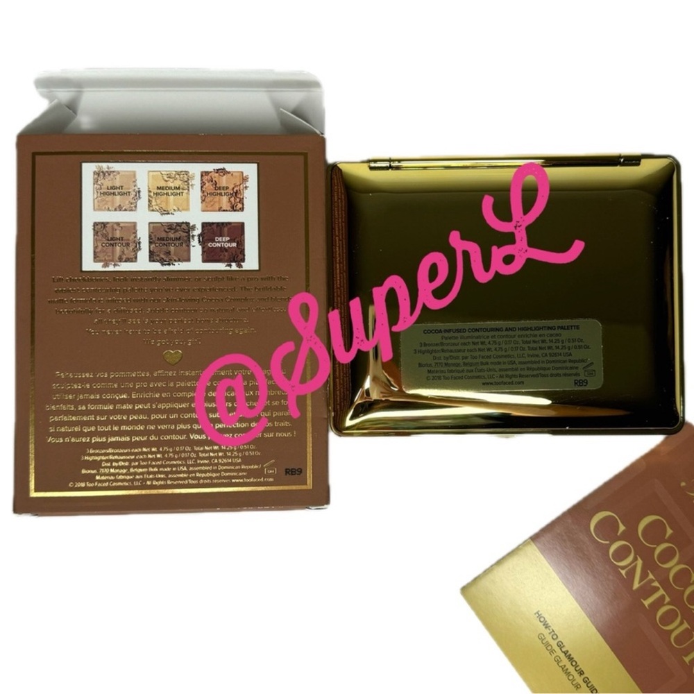 NEW Too Faced Cocoa Contour Highlighter highlighting Bronzer Palette - Picture 5 of 6